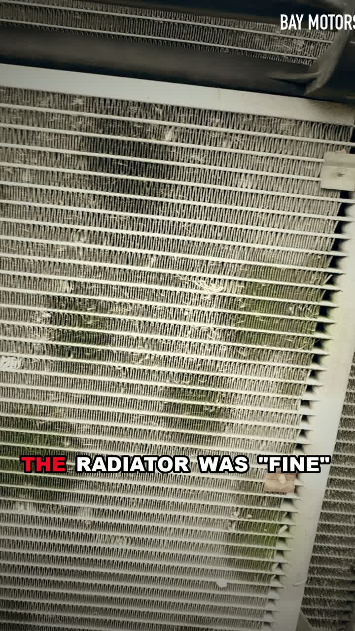 Clogged radiator. The radiator was fine.